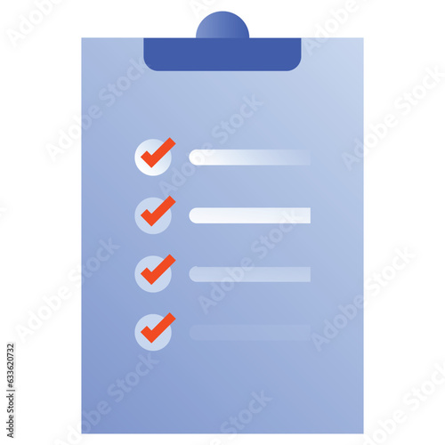 illustration of a icon checklist 