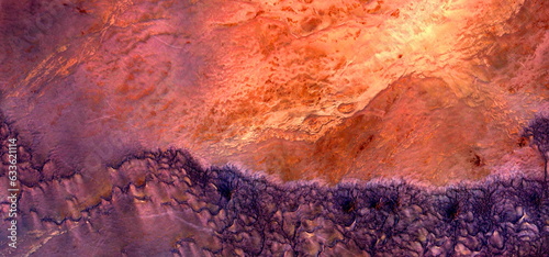 War, abstract photography of the deserts of Africa from the air. aerial view of desert landscapes, Genre: Abstract Naturalism, from the abstract to the figurative,