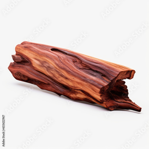 Exquisite Rosewood Wood Isolated on White Background