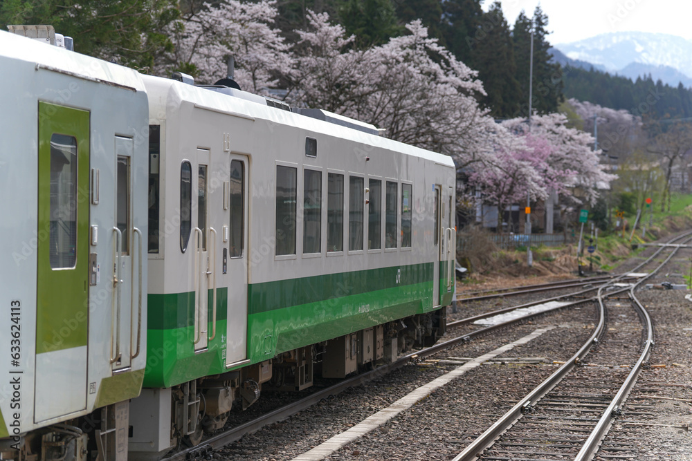 Obraz premium 会津柳津駅