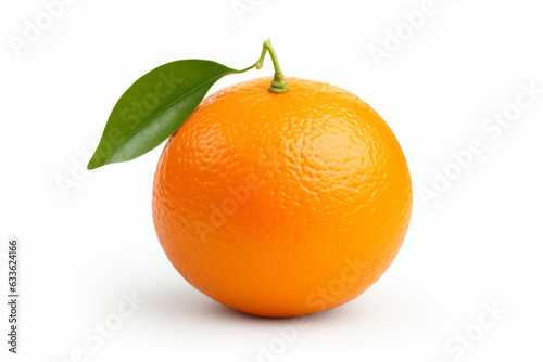 Vibrant Orange Fruit Isolated on White Background
