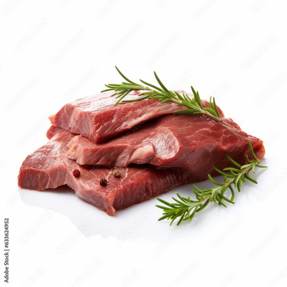 Delicious Duck Meat on a Clean White Background
