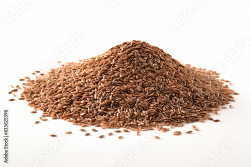 Flaxseed Isolated on White Background