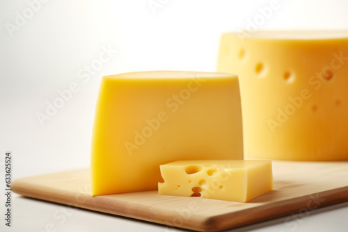 Delicious Gouda Cheese on a Clean White Background