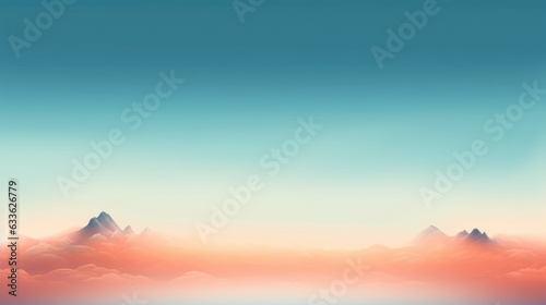 Abstract Vibe Colorful Mountains in Clouds extreme closeup. Generative AI