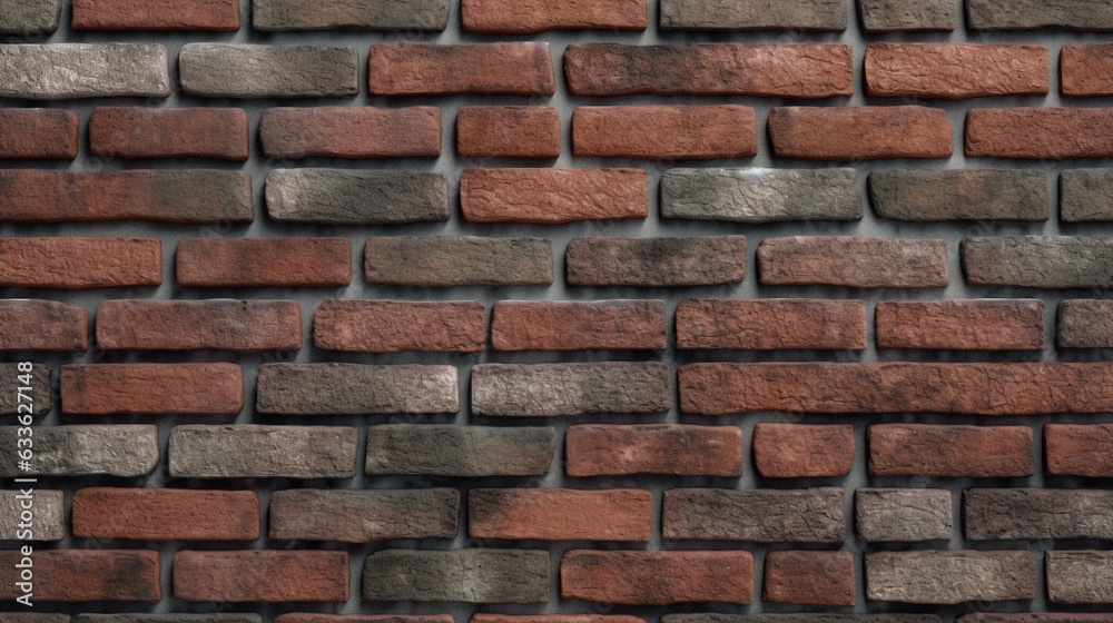 old brick wall close-up. Generative Ai. old brick wall close-up. Generative Ai.