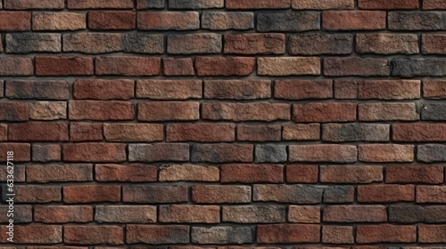 red brick wall. Generative Ai. 