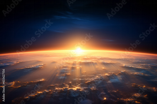 Captivating Sunrise View from Earth's Orbit