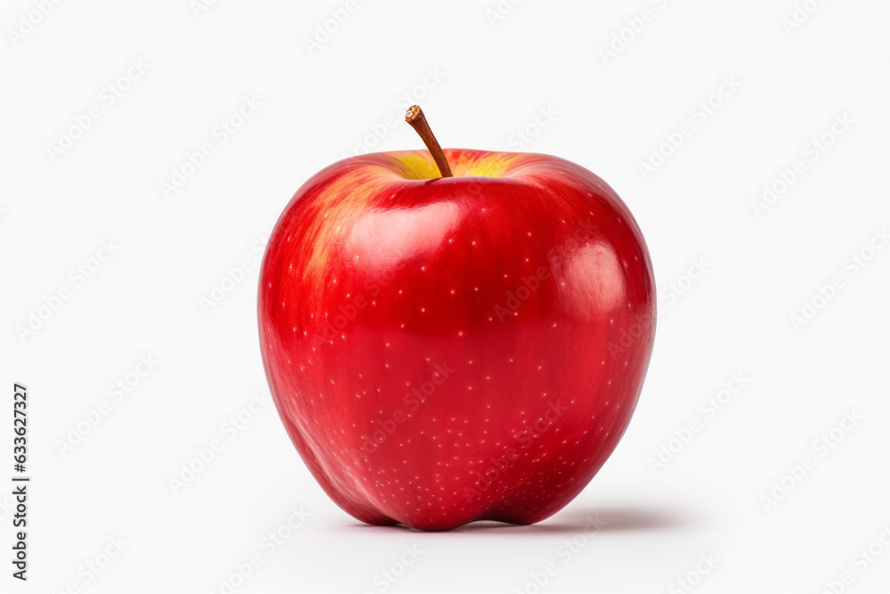 Minimalistic and Elegant Isolated Shot of Apple on a White Background Minimalistic and Elegant Isolated Shot of Apple on a White Background