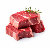 Juicy Beef Cut on a Clean White Background