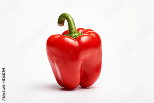 Vibrant Bell Pepper on a Clean White Background