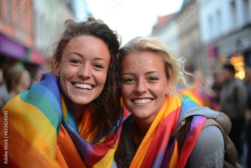 LGBT - Zwei Frauen umarmen sich zrtlich - Stock photography concepts
