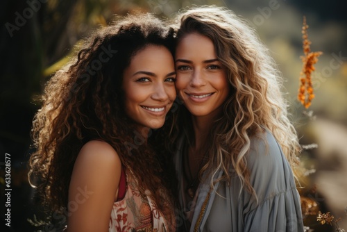 LGBT - Two young women in love hugging eachother - Stock photography concepts