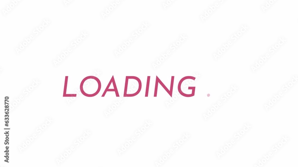Lilac italicized 2D loading text animation. Josefin Sans Italic font ...