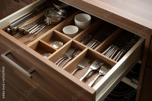 place to store forks and spoons