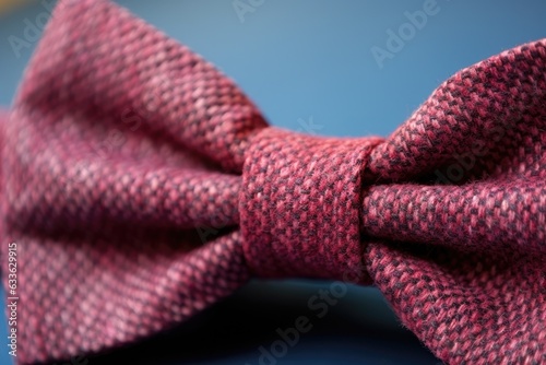 close-up of textured fabric of a tie or bow tie