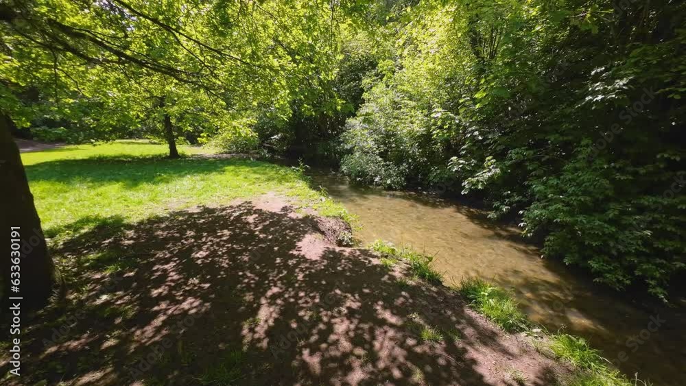 A UK country park's. People relish a winding stream, charming picnic spots. Wooded attraction: Hubbard's Hills, near Louth, Lincolnshire. A UK country park's. People relish a winding stream, charming picnic spots. Wooded attraction: Hubbard's Hills, near Louth, Lincolnshire.