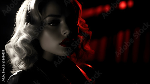 Film noir Femme fatale 04, Sin city, generative AI