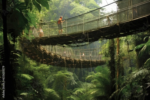 rainforest canopy walkway for eco-tourism