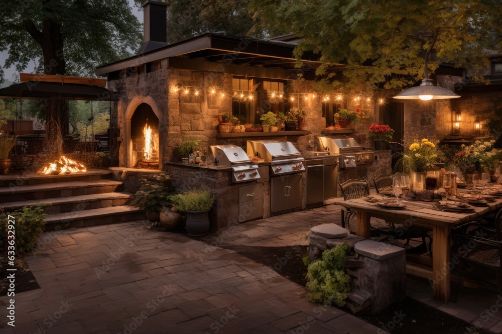 outdoor bbq pit with a smoky, inviting ambiance outdoor bbq pit with a smoky, inviting ambiance