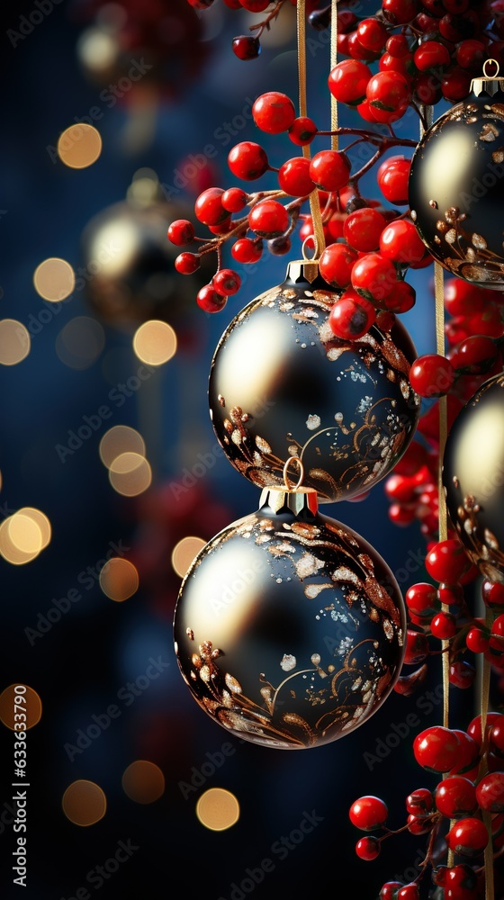 A Captivating Christmas backdrop background with Christmas decorations. Scene. Generative Ai A Captivating Christmas backdrop background with Christmas decorations. Scene. Generative Ai