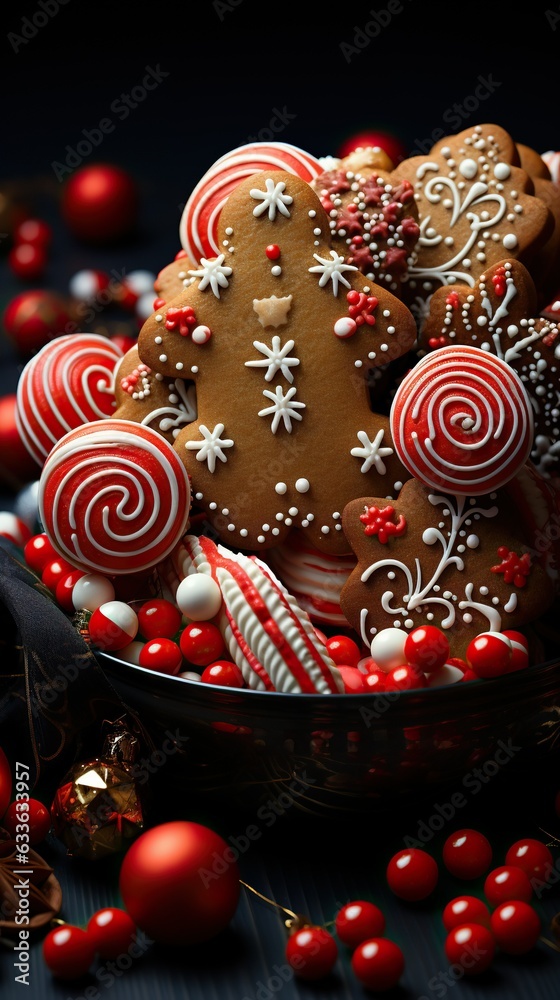 Delightful Christmas Sweets: A Festive Treat for the Senses. Generative Ai