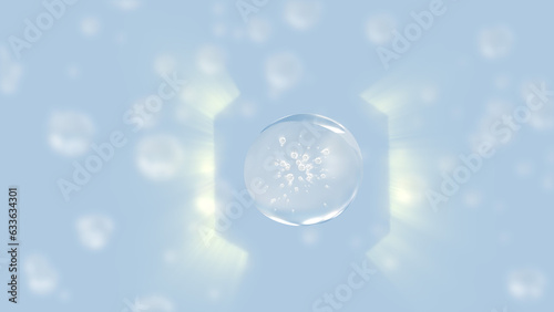 dripping lotion or dripping cream flowing from bottle 3d renders