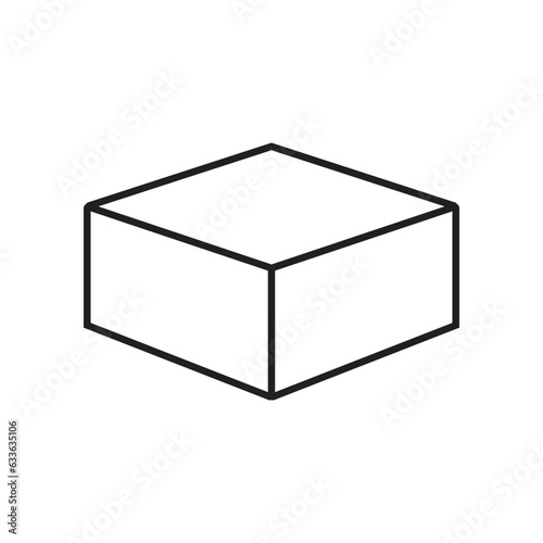 Obraz na płótnie cardboard icon vector