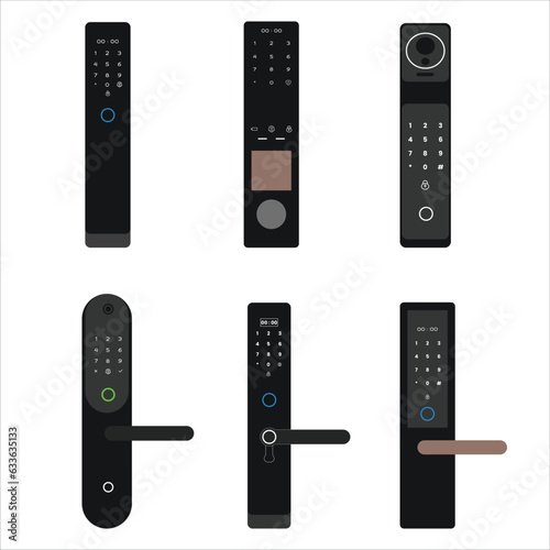 Smart door lock illustration