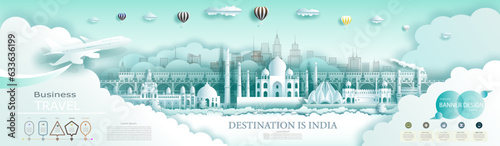 Travel India top world famous city ancient and modern architecture.