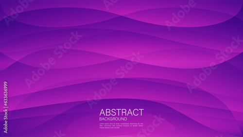 Purple wave abstract background, wave vector, Geometric vector, Minimal Texture, web background, purple cover design, flyer, banner, wall decoration, wallpaper, purple background design