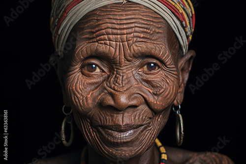 Woman with unique skin
