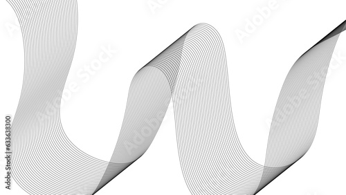 Modern abstract glowing wave background. Abstract colorful blue, black wave lines and technology background. Blue-violet abstract lines. Sound waves on a white background for your design.	