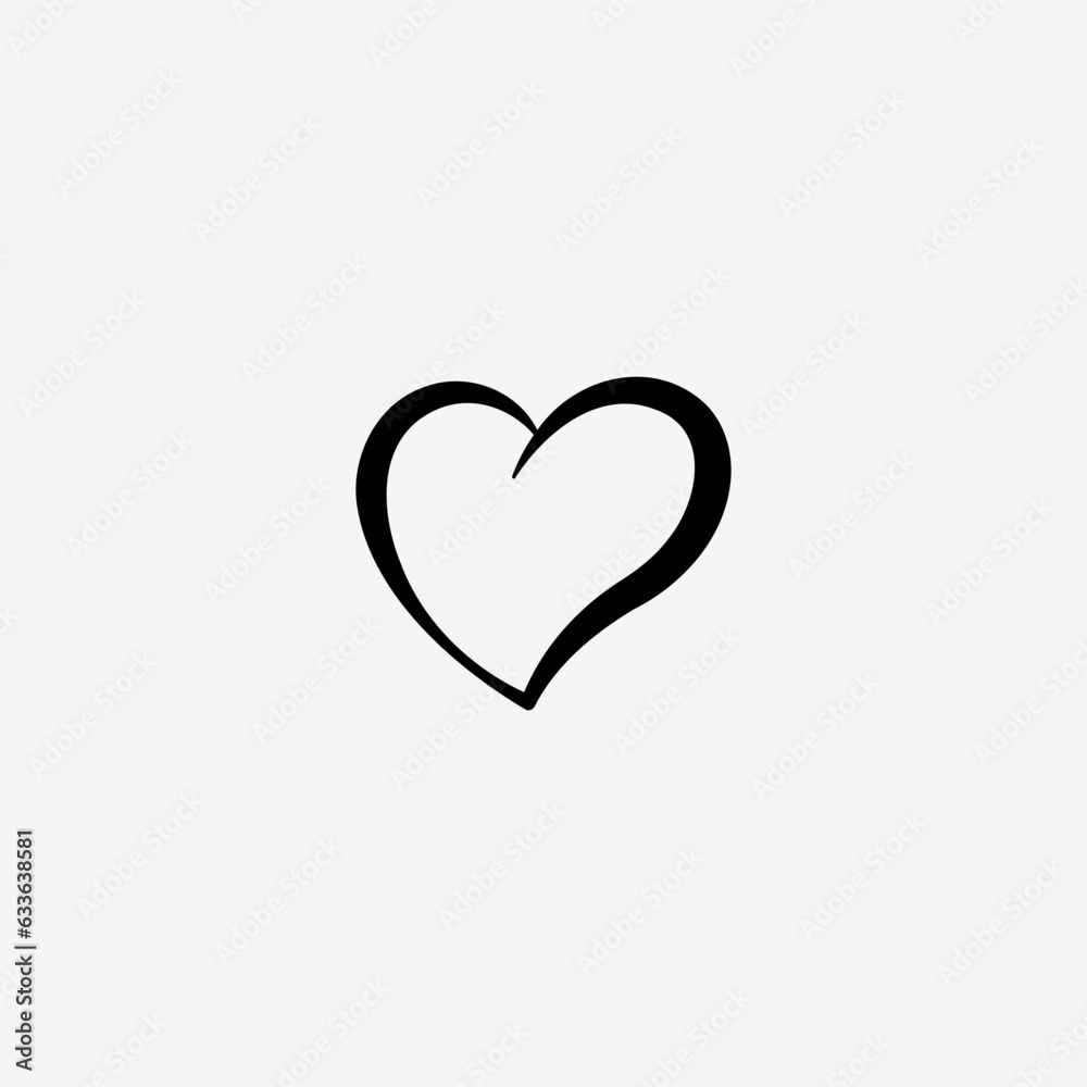 Heart love icon vector illustration Heart love icon vector illustration