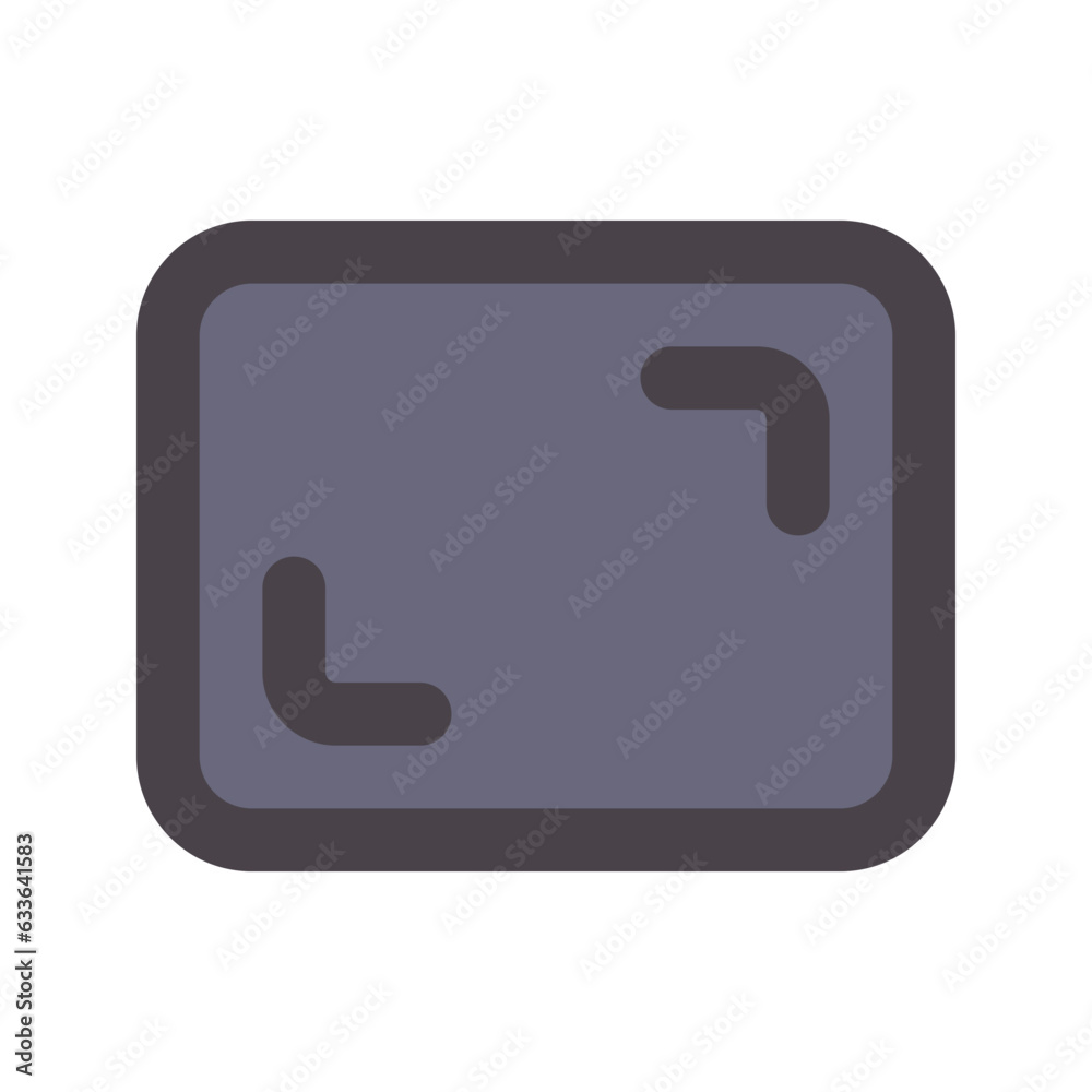 resolution flat line icon resolution flat line icon