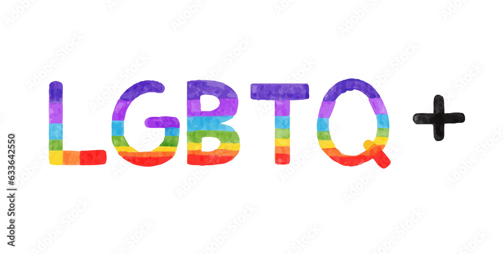LGBTQ community symbol element watercolor LGBTQ community symbol element watercolor