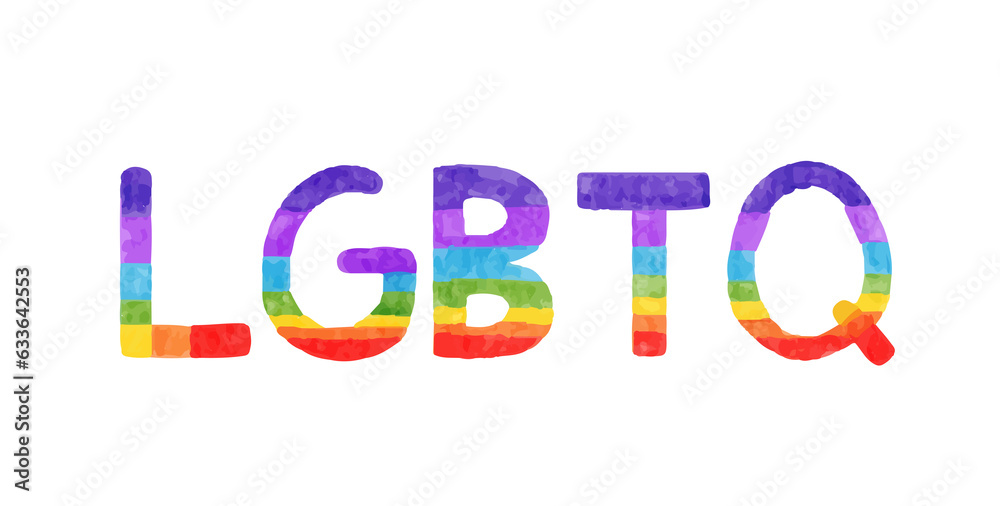 LGBTQ community symbol element watercolor LGBTQ community symbol element watercolor