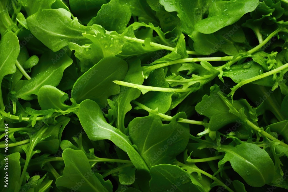 Arugula greens background Arugula greens background