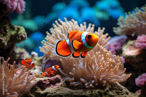 Anemone fish on coral reef © bojel