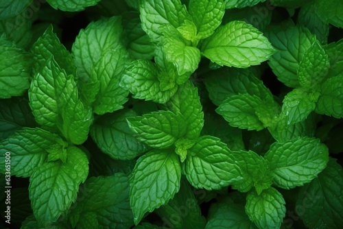 Mint leaf background