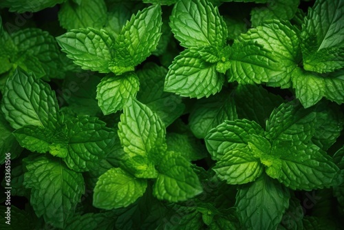 Mint leaf background