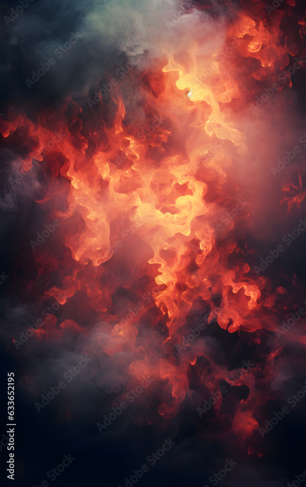 Burning Sky with Clouds and Smoke (13)