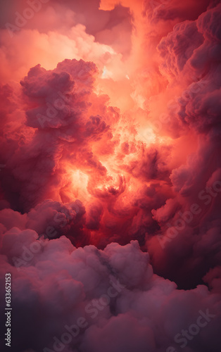 Burning Sky with Clouds and Smoke  11 