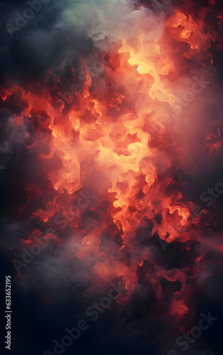 Burning Sky with Clouds and Smoke (13) © Onur