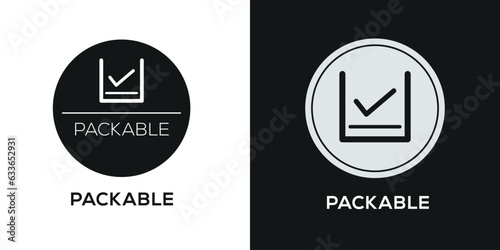 Creative (Packable) Icon, Vector sign. photo