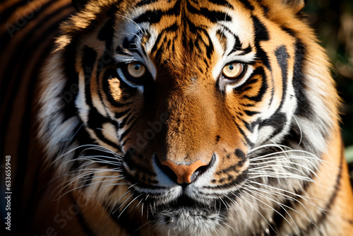 Close-up of a tiger s face