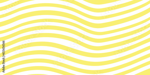 Yellow instant noodle, pasta and spaghetti texture with geometric wavy lines. 