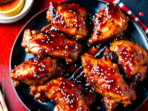Korean BBQ style chicken wings
