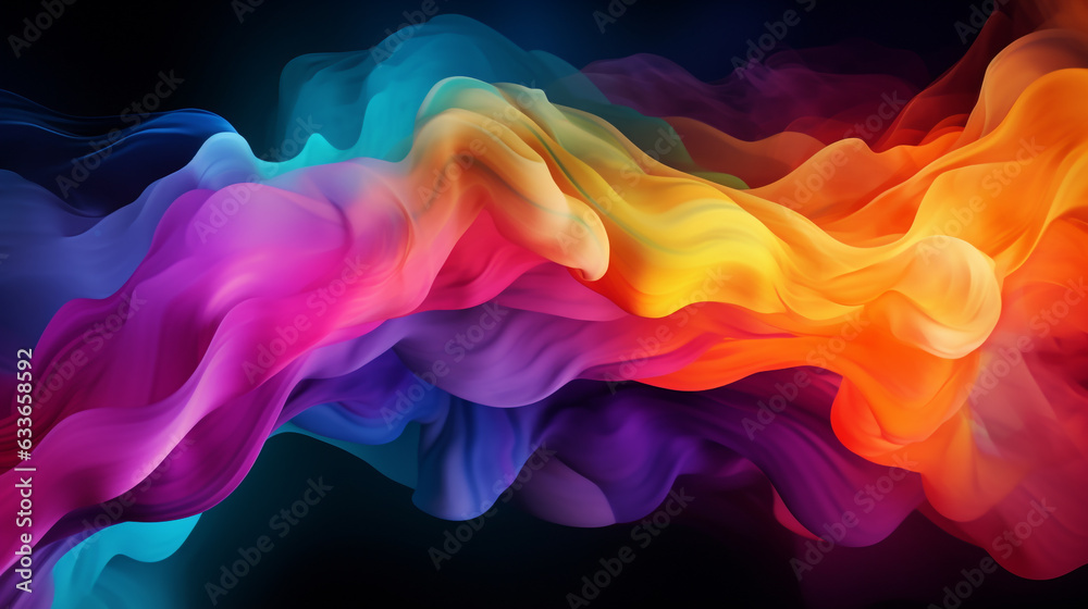 abstract colorful background. Generative Ai. 