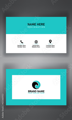 Simple shape and creative idea  make a business card  for yours.